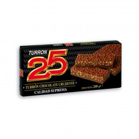 25 TURRON CHOCOALMENDRAS 200GR