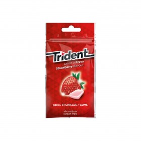 TRIDENT CHICLE SABOR FRESA...