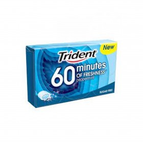 TRIDENT CHICLE 60 MINUTES