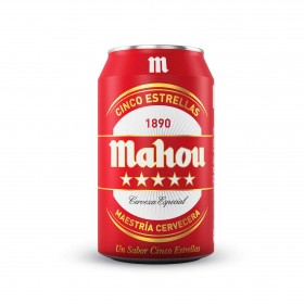 MAHOU 5 ESTRELLAS LA.33cl