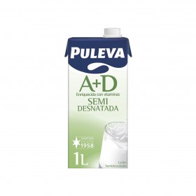 PULEVA LECHE SEMIDESNATADA 1L